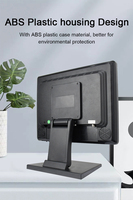 Moniteur d'ordinateur tactile capacitif industriel de 15 pouces 4:3 avec interface USB, affichage intégré 10 points