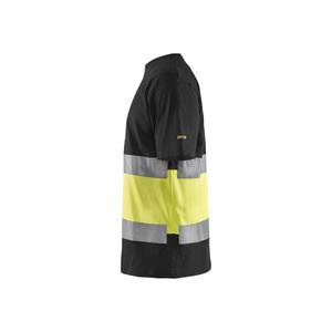BLAKLADER - 338710309933XS T-shirt haute visibilité Noir/Jaune-EAN 7330509524428 HI-VIS WORKWEAR - Product Image 5