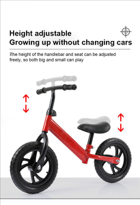 Vélo d'équilibre pour enfants sans pédales en métal, vélo d'apprentissage pour bébés - Product Image 4