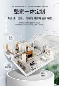 ตู้เก็บตู้เสื้อผ้าไม้ไผ่แบบเต็มรูปแบบสไตล์ยุโรปหรูหราเรียบง่ายปรับความสูงได้5ห้องนอนห้องนั่งเล่น - Product Image 3