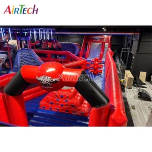 Cuối cùng chất lượng cao Inflatable chơi Trung tâm lớn nhảy lâu đài NINJA CHIẾN BINH sân chơi với trở ngại đua theo dõi cho người lớn - Product Image 3