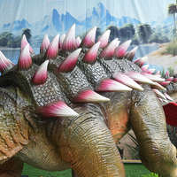 LT-4-103  Aire de jeux intérieure sur le thème des dinosaures, parc à thème, exposition de dinosaures animatroniques, Ankylosaurus
