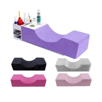 Coussin ergonomique en mousse à mémoire de forme en U pour extension de cils, idéal pour salon de beauté