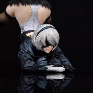 En Stock Échelle PVC NieR Automata <span class=keywords><strong>Miss</strong></span> Sister 2B Figure Couché Pose Cadeau En Gros Modèle En Boîte - Product Image 5