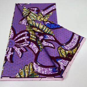 Afrikanischer Grand Wax 100% Baumwolle 6 Yards Echter Holländischer Block-Wachsdruck Holland Ankara Afrikanischer Wachsstoff für Hochzeiten oder Hemden - Product Image 5