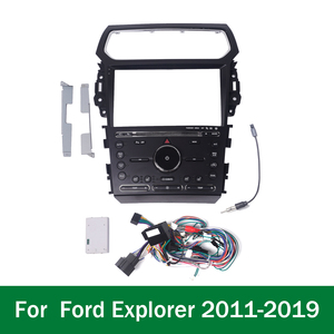 แผงนำทาง GPS ในรถยนต์สำหรับ Ford <span class=keywords><strong>Explorer</strong></span> 2011-2019 หน้าจอ 10.1 นิ้ว <span class=keywords><strong>2</strong></span> Din วิทยุติดรถยนต์ระบบ Android พร้อมกรอบแผงหน้าปัด - Product Image 3