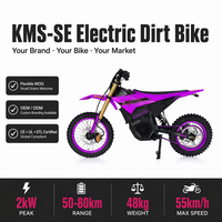 Moto tout-terrain électrique KMS-SE 2KW, batterie au lithium 48V 20.8Ah, vitesse maximale de 55 km/h
