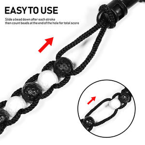 Passen กระดานคะแนนกอล์ฟ & ผู้ถือลูกปัดเคาน์เตอร์การแข่งขันบอลที่มีประสิทธิภาพสำหรับนักกอล์ฟสีดำ/ สีแดง - Product Image 5