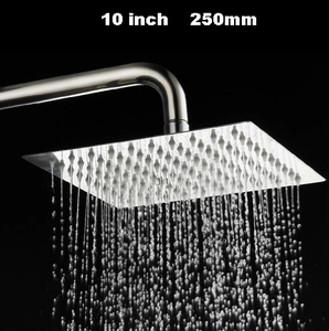 Cabezal de ducha de <span class=keywords><strong>lluvia</strong></span> cromado cuadrado Rectangular súper grande de acero inoxidable de 4, 6, 8, 10, 12 y 16 pulgadas para bañera de baño - Product Image 4