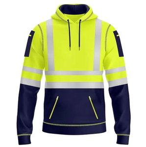 Men's Winter Construction Safety <b>Jackets</b> ANSI Class 2 EN ISO 20471 Certified Hi-Vis Reflective Waterproof Raincoat LED Flash - Product Image 5