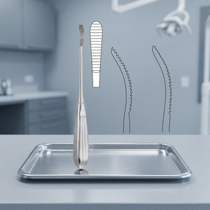 Scie nasale F.A. NAJMMY, à mâchoires courbées, en acier inoxydable, instrument manuel ORL, certifiée CE Classe I - Product Image 5
