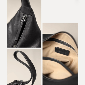 Sacs à main de luxe pour femmes, style hobo, marque de luxe légère, tendance rétro classique, cuir haut de gamme, nouveau modèle sous le bras - Product Image 6