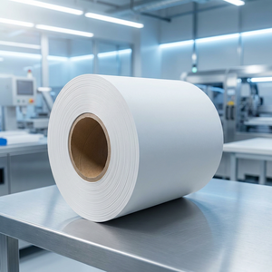 Rouleau de tissu non tissé blanc, toile géotextile meltblown pour usage industriel et applications variées - Product Image 1