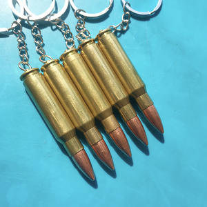 Portachiavi in metallo di lusso con logo personalizzato Multi bullet forme promozionali portachiavi in ottone materiale - Product Image 2