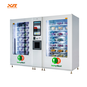 Seitlicher Abholbereich: Super Großer Frischwarenautomat mit Zwei Produktfächern zum Verkauf von Gemüse und Obst - Product Image 3
