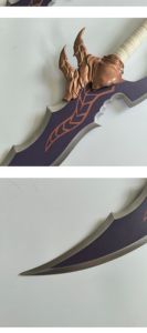 <span class=keywords><strong>50</strong></span>-60cm 2 unids/set Solo nivelación Anime Real Metal espada <span class=keywords><strong>Katana</strong></span> juguete fiesta Cosplay Props Sung Jin-Woo Katanas ESPADA DE ACERO INOXIDABLE - Product Image 4