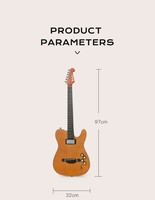 Guitare électrique à corps plein Bullfighter K10 6 cordes Double micro Cherry Burst