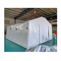 Tente de camping gonflable portable en PVC imperméable, installation rapide quatre saisons, conception hermétique, taille personnalisée pour situations d'urgence en extérieur