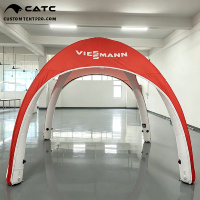 Carpa Inflable Personalizada CATC con Diseño de Araña |   Carpa para Eventos de Marca Roja y Blanca |   Pabellón de Exposiciones Estilo Viessmann |   Hermetico |   MOQ-1