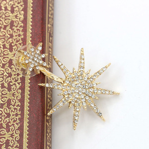 Rhinestone Stars Ear Jackets <strong>Earrings</strong> for Women and Girls,Studs Chic Fashion Crystal Star <strong>Front</strong> <strong>Back</strong> Stud <strong>Earring</strong> Set - Product Image 3