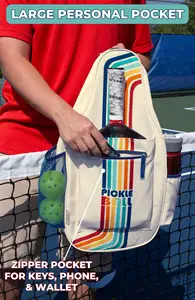 Orbia Sporttas Verstelbare Bandjes Klassieke Ontwerpen Custom Canvas Pickleball Sling Tas Dagelijks Leven Tas Voor Pickleball Sporten