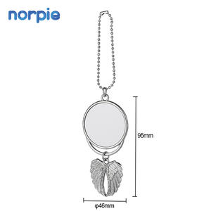 Персонализированный подвесной орнамент, сублимация, двусторонние Крылья ангела, автомобильная вешалка, памятный орнамент - Product Image 4