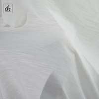 Tissu de rideau aspect lin 200 g/m² texture naturelle texturée, largeur extra large 340 cm, idéal pour montage au plafond