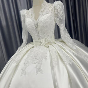 Vestidos de Novia Modernos con Apliques, Estilo Princesa, Escote Corazón, Espalda Descubierta, Estampado Floral, Bordado, Antiestático - Product Image 6