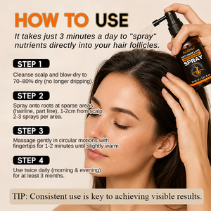 Suero en Spray para el Crecimiento del Cabello, Tratamiento para la Pérdida de Cabello, Loción Capilar con Jengibre y Ganoderma para la <span class=keywords><strong>Alopecia</strong></span> Androgenica - Product Image 6
