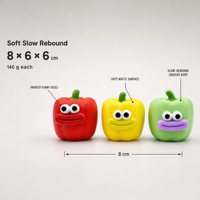 Jouet sensoriel anti-stress Squishy Big Mouth Cube - Soulagement du stress pour enfants et adultes