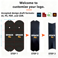 Boîte à emporter pour restaurant halal arabe avec logo personnalisé, emballage en papier pour shawarma, boîte à compartiments, boîte à kebab, boîte à coussin