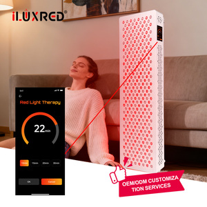 Panneau de luminothérapie rouge haute puissance ILUXRED, support vertical/horizontal électrique, infrarouge LED, appareil pour le corps entier, usage commercial - Product Image 1