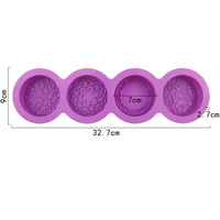 7cm Runde Seifenform aus Silikon, Kerzenform, Harzform, Runde Silikonform für Seife und Harz