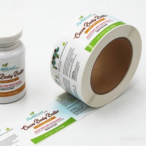 Impression d'étiquettes personnalisées pour compléments alimentaires à base de plantes, logo, autocollants adhésifs en rouleaux - Product Image 3