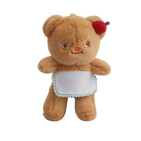 Ours en peluche thaïlandais en forme d'ours au beurre, rembourré en coton PP – Animal en peluche unisexe pour enfants à câliner