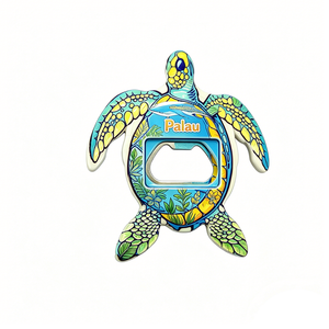 Décapsuleur <span class=keywords><strong>de</strong></span> bouteille et aimant <span class=keywords><strong>de</strong></span> réfrigérateur personnalisés, souvenirs touristiques <span class=keywords><strong>de</strong></span> Palau, Saipan, îles Cook et Santorin - Product Image 1