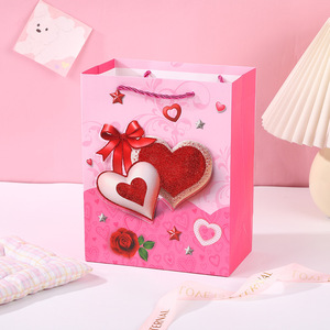 Romantic Qixi Festival White Cardstock Chocolate Packaging <strong>Bags</strong> Cross-Border Wedding Festive <strong>Party</strong> <strong>Favour</strong> Valentine's Day <strong>Bags</strong> - Product Image 2