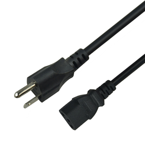 Cable de Alimentación SIPU de 3 Clavijas con Enchufe Estadounidense, Cubierta de PVC, Conector C13/C14 para Computadora, Tipo Hembra IEC - Product Image 4