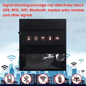 Sac Faraday professionnel bloquant les signaux 80-90 dB, pochette étanche anti-RFID pour clés de voiture, protection de la confidentialité des données des téléphones portables - Product Image 3