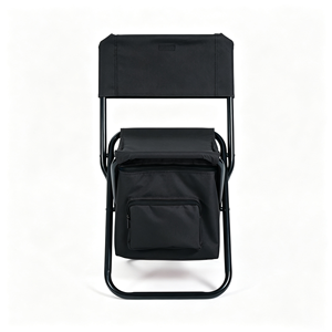 Lightweight Folding <b>Camping</b> Chair with Cooler Bag <b>Portable</b> and Durable for Fishing - Product Image 4