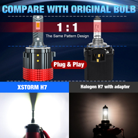 Système d'éclairage automobile 100W 30000LM H7 phares automobiles 3570 CSP lampe Canbus voiture Led ampoules de phares pour MK7 GTI Golf 6 Golf7