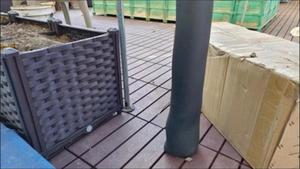 Modern Wood Look PVC Floor Mats for Bathroom <b>Kitchen</b> Indoor Outdoor Use Easy to Clean and Maintain - Product Image 6