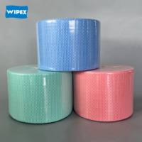 Chiffon de nettoyage multi-usages du marché brésilien 600 pièces Pano Multiuso 300M rouleau Spunlace chiffon de nettoyage en tissu Non tissé