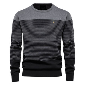 2025 hommes grande taille <span class=keywords><strong>3XL</strong></span> <span class=keywords><strong>pull</strong></span> tricoté-hiver chaud <span class=keywords><strong>pull</strong></span> à col rond (mode décontracté tricots surdimensionnés pour hommes) - Product Image 3