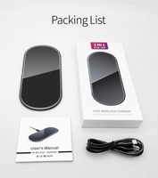 2026 NEUES Kabelloses Ladepad Meistverkaufte Produkte 15W 2-in-1 Doppel-Wireless-Ladegerät für Smartphones