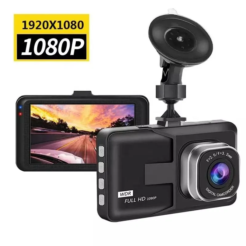 Caméra de tableau de bord Full HD 1080P, grand Angle, DVR, caméra frontale, enregistreur vidéo, capteur G, haute définition, nouveau, en Stock