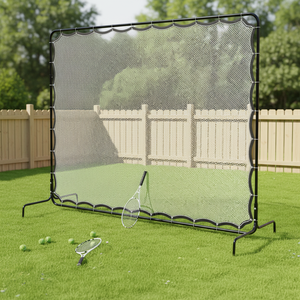 Rete da <span class=keywords><strong>Tennis</strong></span> Rimbalzante Portatile Regolabile 9x7 Piedi, Attrezzatura per Campo da <span class=keywords><strong>Tennis</strong></span>, Equipaggiamento per Allenamento <span class=keywords><strong>di</strong></span> Pallavolo per <span class=keywords><strong>Giocatori</strong></span> <span class=keywords><strong>di</strong></span> <span class=keywords><strong>Tennis</strong></span> - Product Image 2