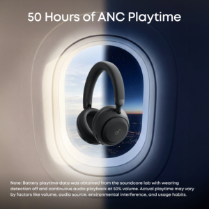 Auriculares Anker Soundcore Space 2 con Cancelación Activa de Ruido, Controlador Dinámico, Audio de Alta Resolución LDAC, Baja Latencia, Batería de 50H, Bluetooth - Product Image 4