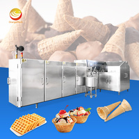 Machine à gaufres commerciales ORME pour la fabrication de cornets de glace, ligne de production de cornets de glace en gaufrettes