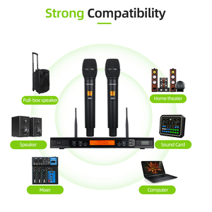 Rayhayes Không Dây <span class=keywords><strong>Microphone</strong></span> Có Thể Điều Chỉnh Tần Số Khối Lượng Không Dây <span class=keywords><strong>Microphone</strong></span> Cho Videoke - Product Image 4